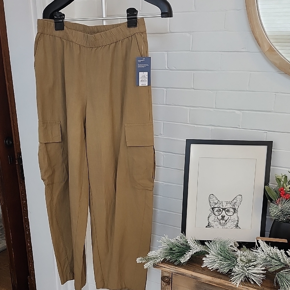 Olive Cargo Pants, Small